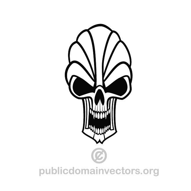660x660 Scary Skull Vector Graphics