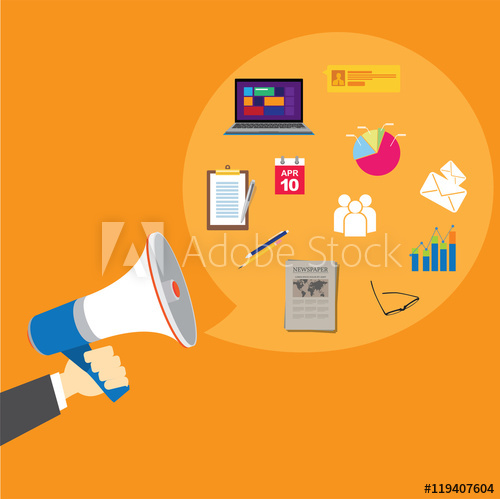 500x499 Pr Public Relations With Megaphone