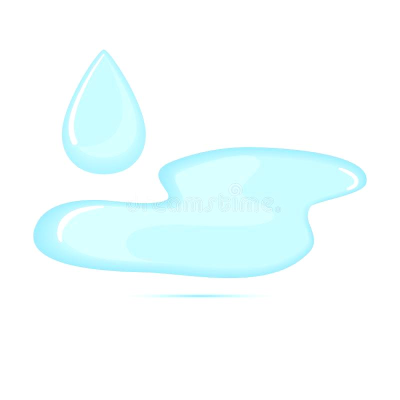 800x800 Puddle Of Water Download Colored Flat Icon Vector Design With