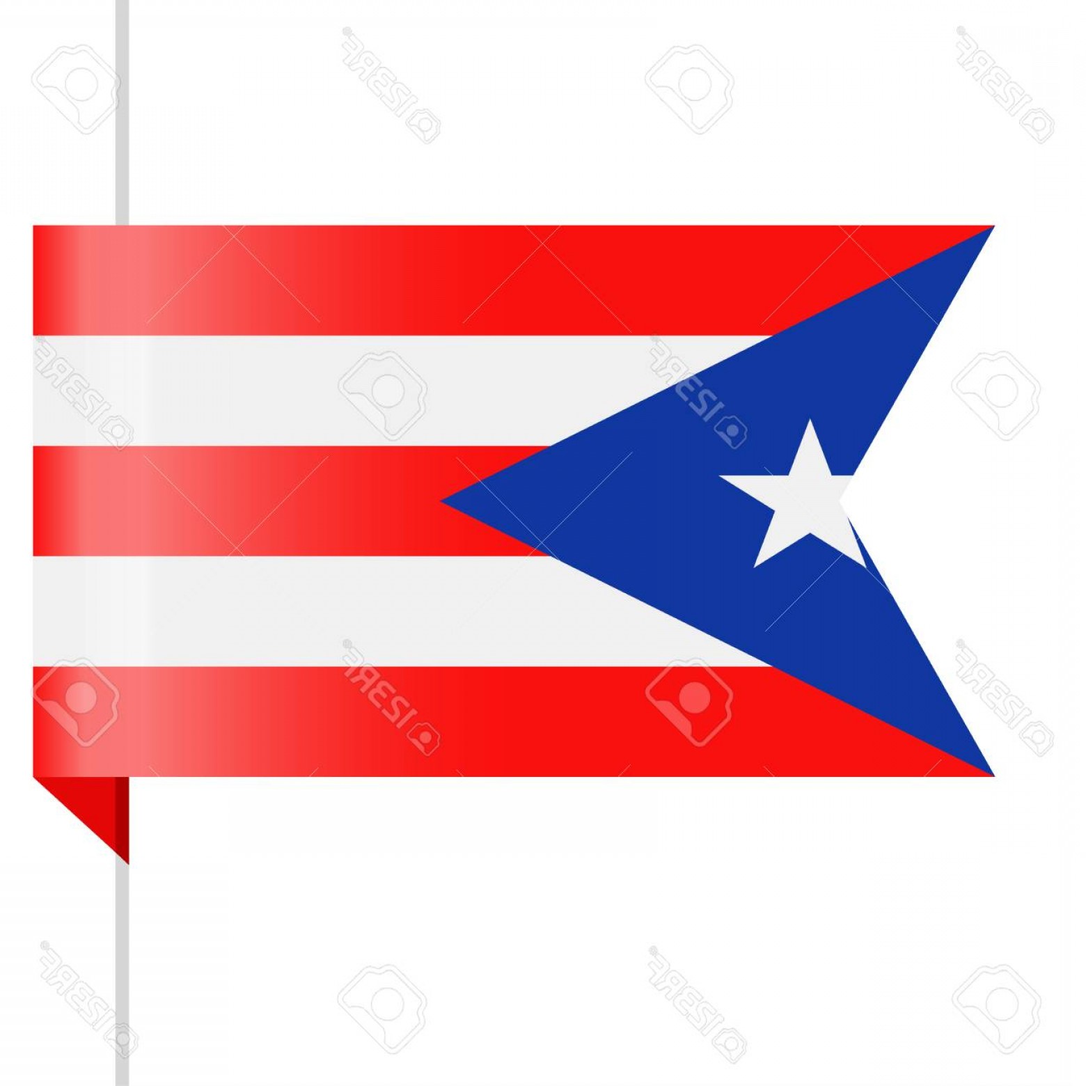 1560x1560 Photostock Vector Puerto Rico Flag Vector Bookmark Icon