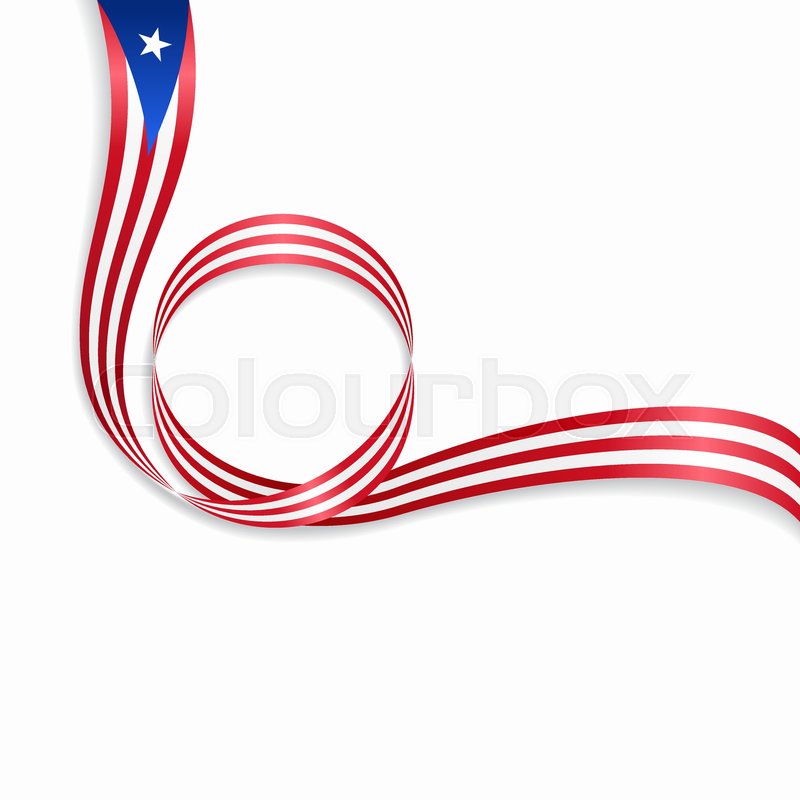 800x800 Puerto Rican Flag Wavy Abstract Background. Vector Illustration
