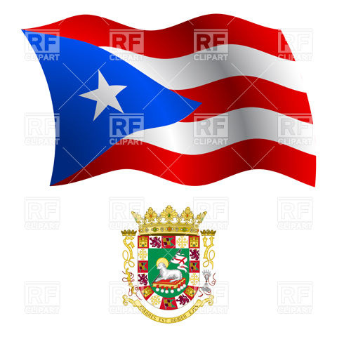 480x480 Puerto Rico Flag And Coat Of Arms Vector Image Vector Artwork Of