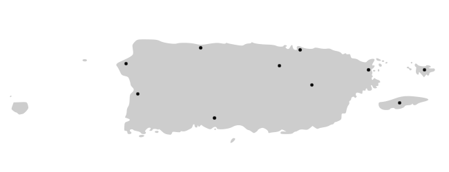 650x250 Blank Map Of Puerto Rico Free Images