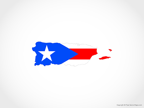 460x345 Vector Maps Of Puerto Rico Free Vector Maps