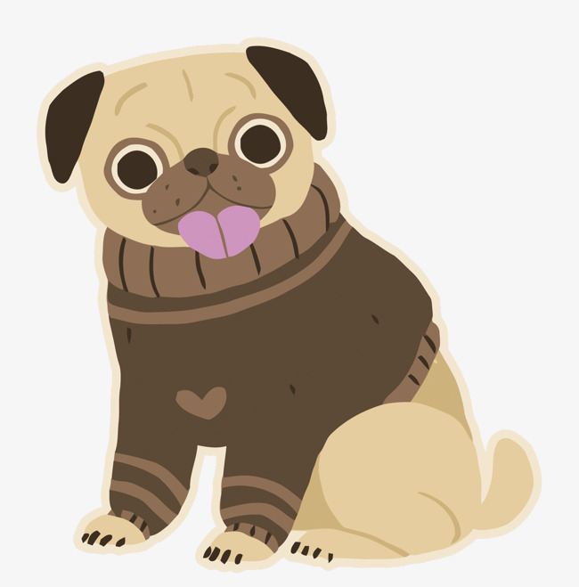 650x659 Vector Cartoon, Pug, Pet, Flat Png And Vector For Free Download