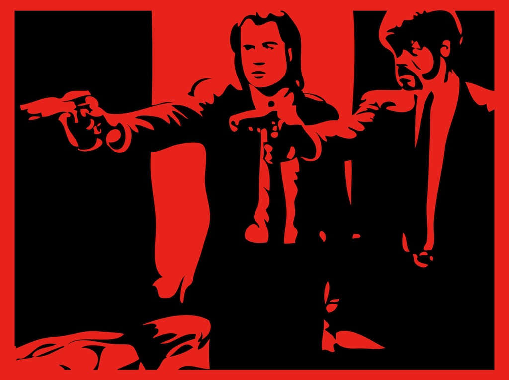1024x765 Pulp Fiction Scene Vector Art Amp Graphics