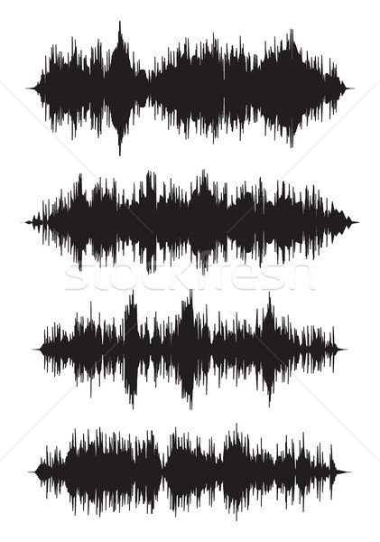 421x600 Vector Music Background Of Audio Sound Waves Pulse Vector