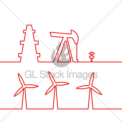 500x500 Oil Pump Jack. Gl Stock Images