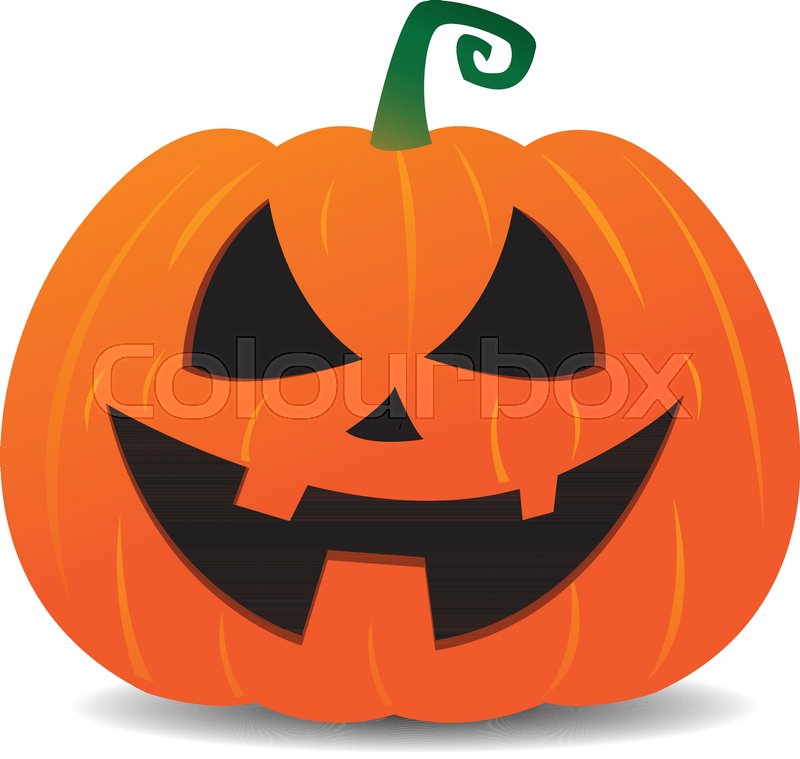 800x759 Halloween Pumpkin Jack O Lantern Smiley Cartoon Face Stock