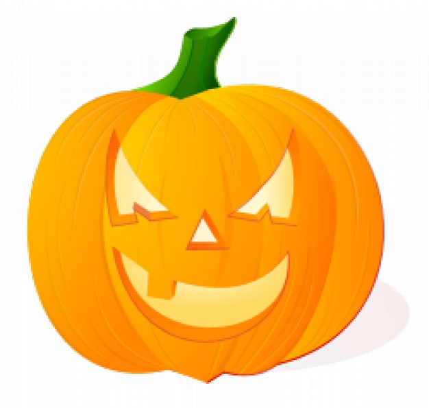 626x595 Pumpkin With Angry Face Vector Free Download