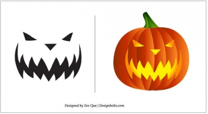 428x235 Halloween Free Scary Pumpkin Vector Ai,eps Format Free Vector