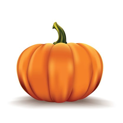 416x416 Pumpkin Isolated On Pumpkin Vector Premium Clipart