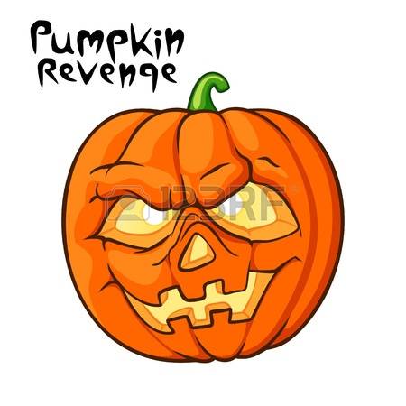 450x450 Happy Pumpkin Vector Clipart