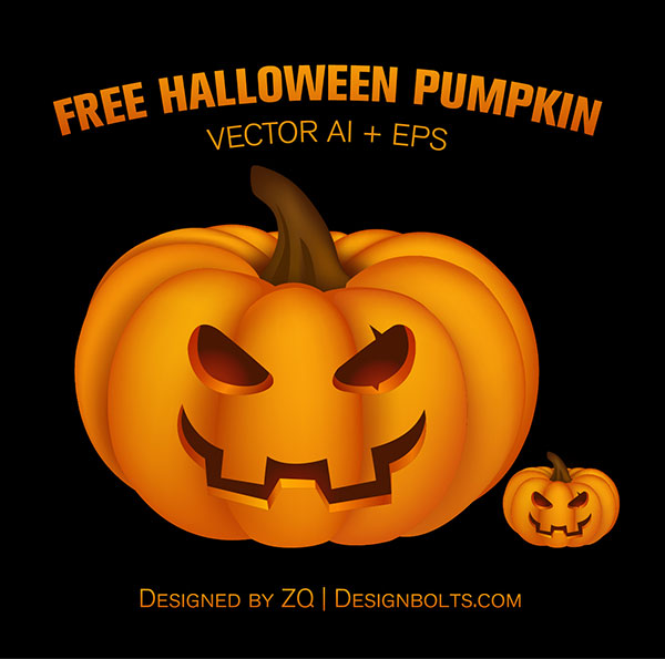 600x595 Free Halloween 2014 Pumpkin Vector Ai, Eps Amp Png Icon