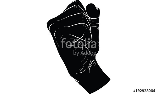 500x300 Hand Action Vector, Punch Vector Stock Image And Royalty Free