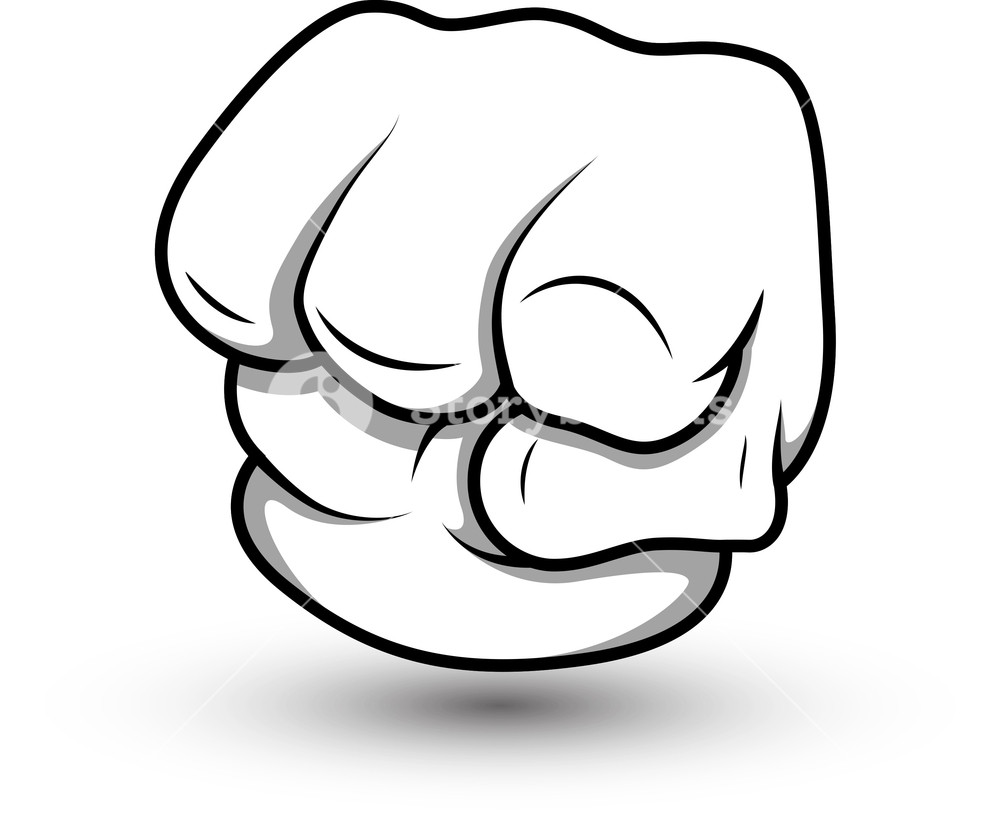 1000x818 Cartoon Punch Vector Illustration Royalty Free Stock Image