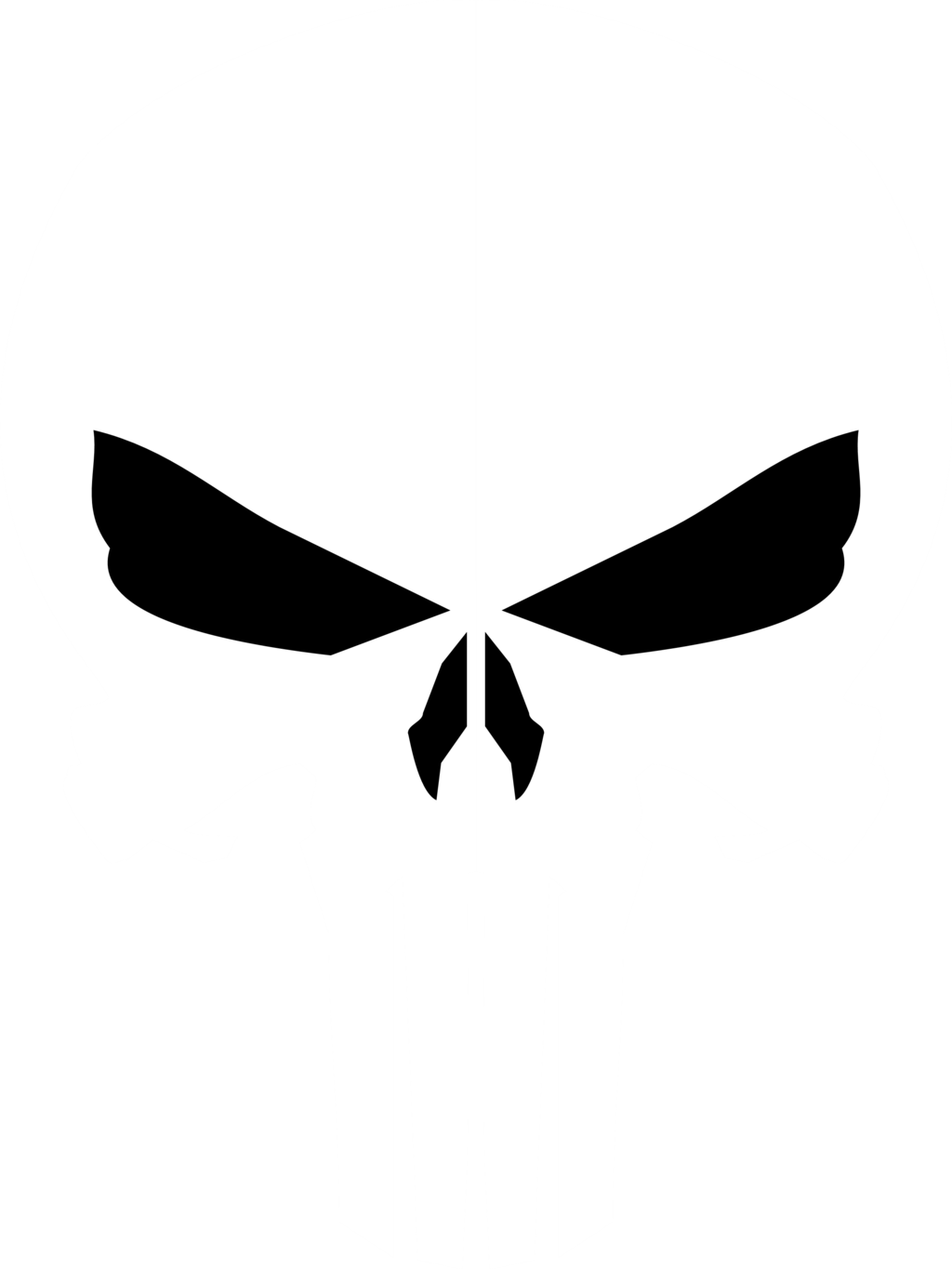 1024x1365 Collection Of Free Vector Skulls Punisher. Download On Ubisafe