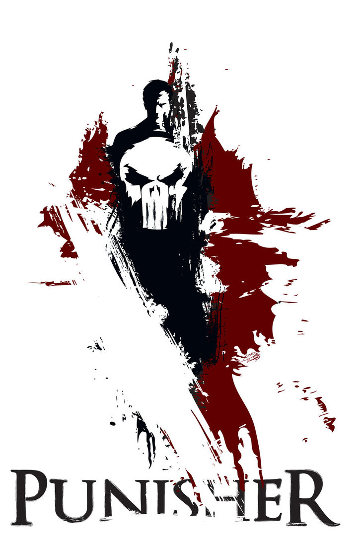 727x1099 Punisher By Nthomas Illustration