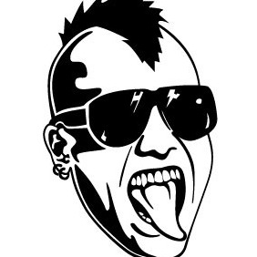 282x282 Punk Face Vector Free Vector Download 216747 Cannypic
