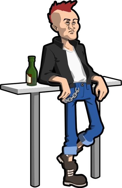 390x600 Punk Free Vector In Open Office Drawing Svg ( .svg ) Vector