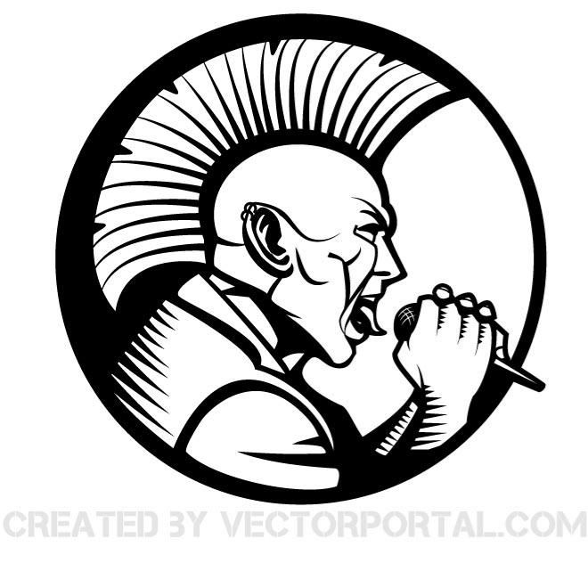 660x660 Punk Singer Vector Art. Various Vectors Punk