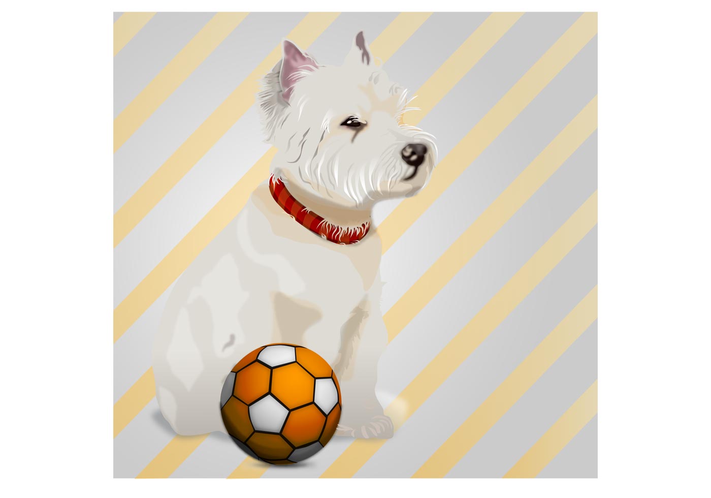 1400x980 Cute Puppy Free Vector Art