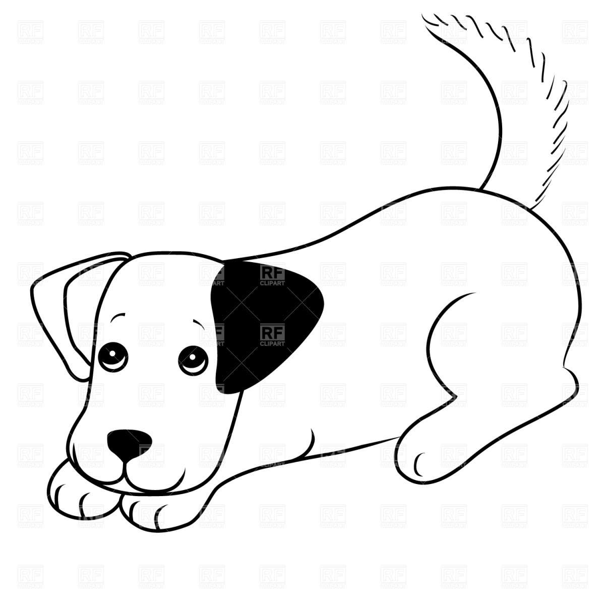 1200x1200 Cute Puppy Vector Image Vector Artwork Of Plants And Animals