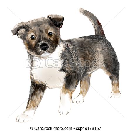 450x447 Portrait Of The Cute Puppy.