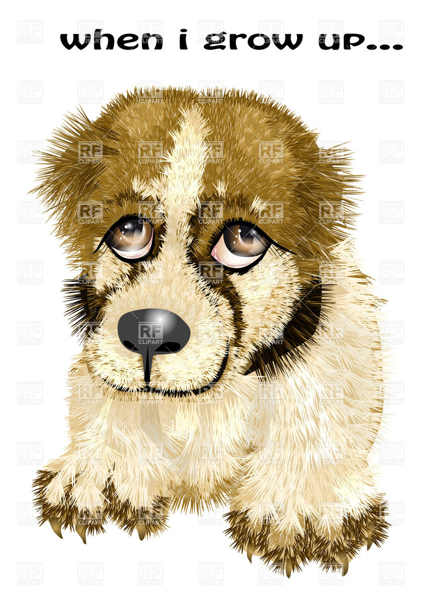 849x1200 Sad Puppy Vector Image Vector Artwork Of Plants And Animals