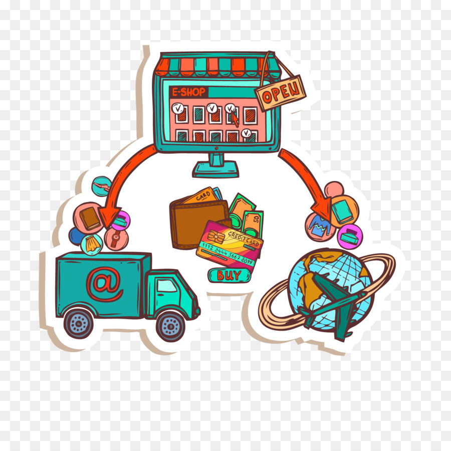 900x900 Online Shopping E Commerce Photography Illustration