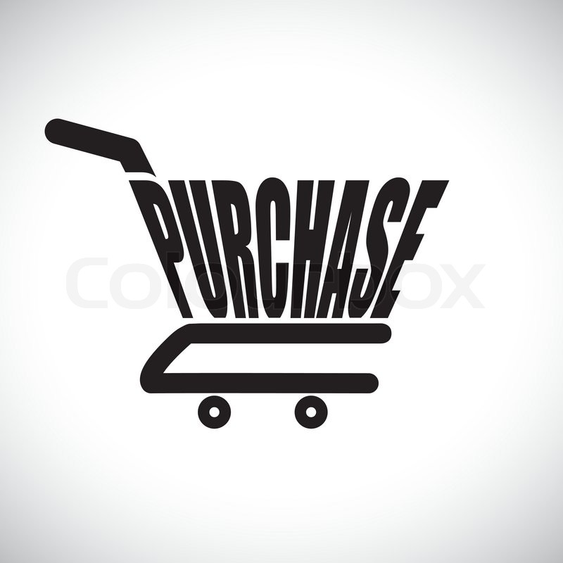 800x800 Concept Illustration Of Shopping Cart With The Word Purchase The