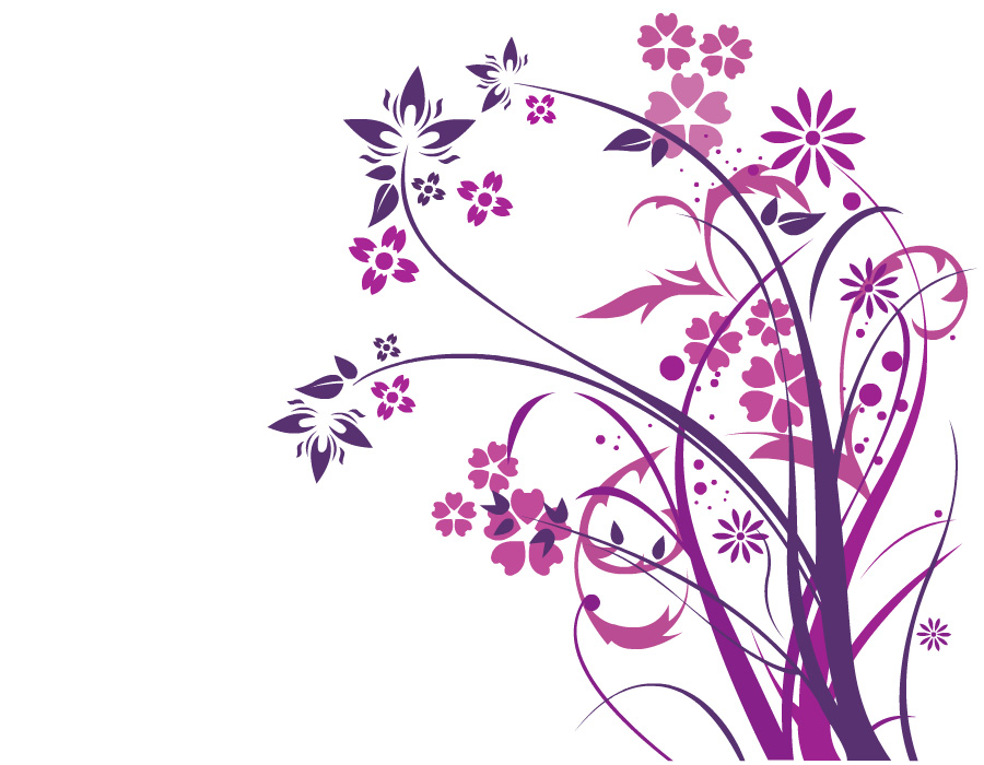 Purple Flower Vector at GetDrawings | Free download