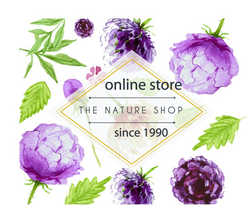 500x432 Purple Flower Art Background Vector