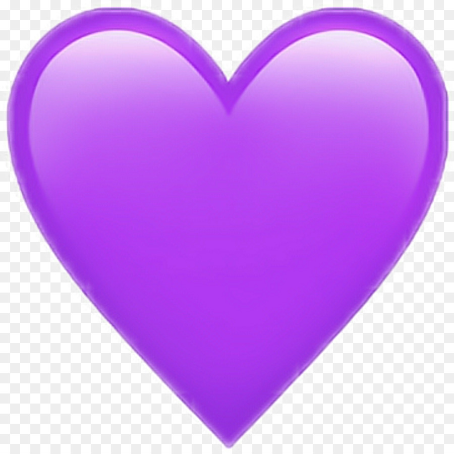 900x900 Purple Heart Emoji Sticker Love