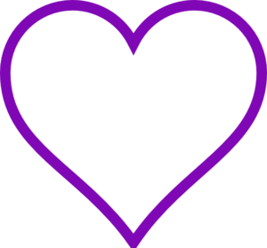 300x279 Purple Heart Outline Clip Art