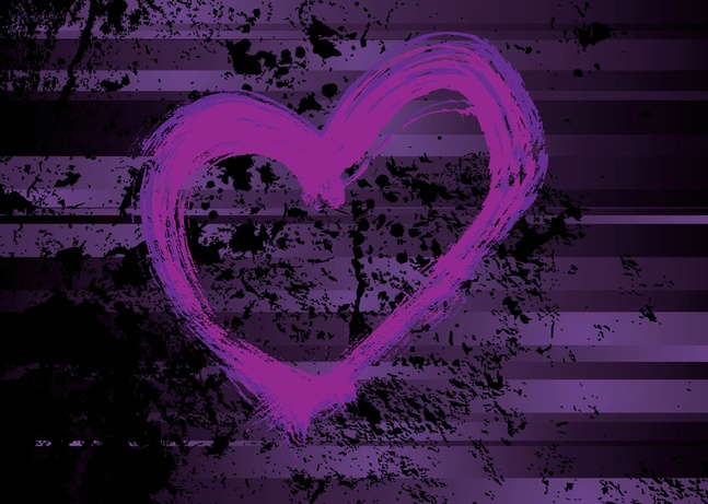 647x461 Purple Heart Vector Vector Free Download