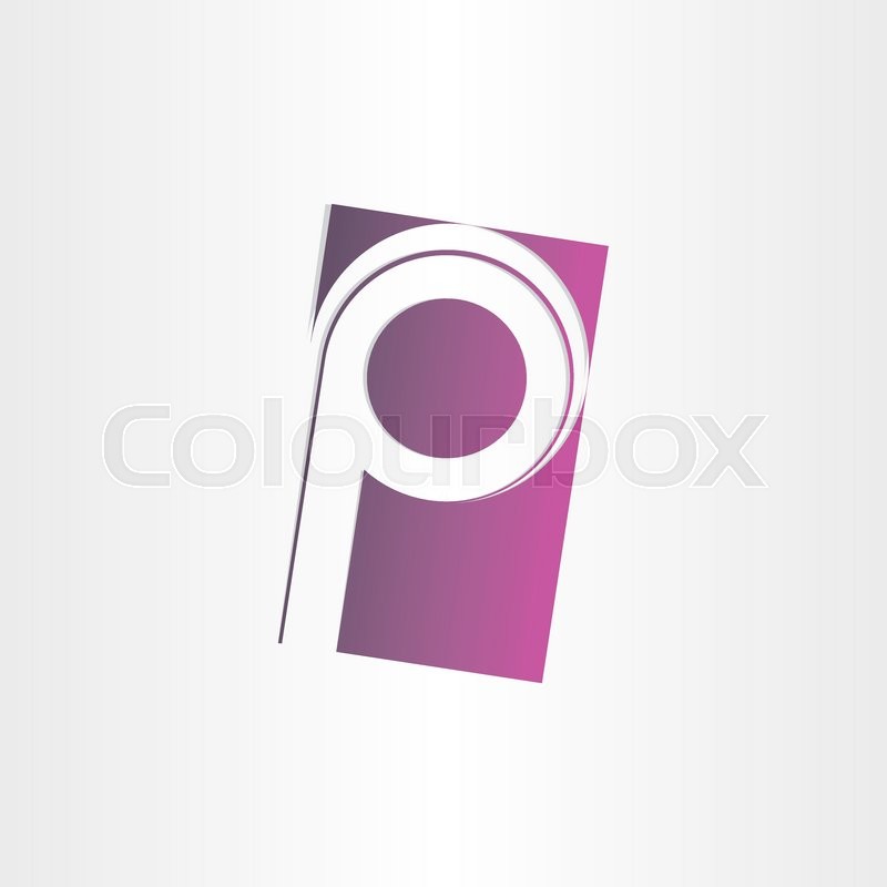 800x800 Letter P Purple Vector Sign Design Stock Vector Colourbox