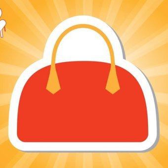 340x340 Purse Sticker Free Vector 123freevectors