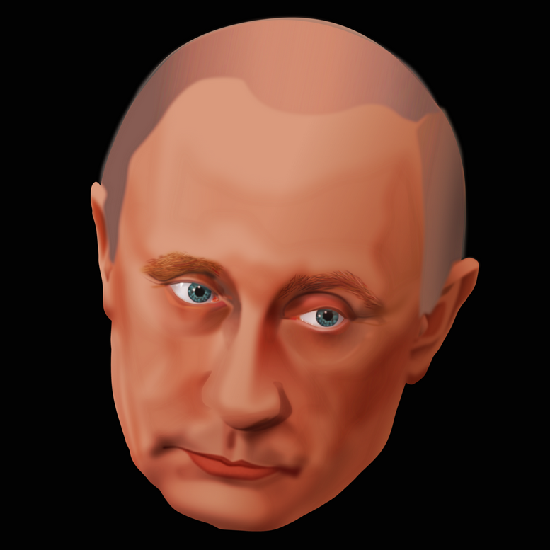 777x777 Vladimir Putin Realistic Vector Portrait