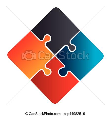 450x470 Puzzle Game Pieces Isolated Icon Vector Illustration Design Vector
