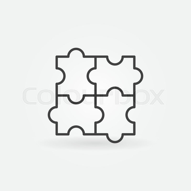 800x800 Puzzle Linear Icon