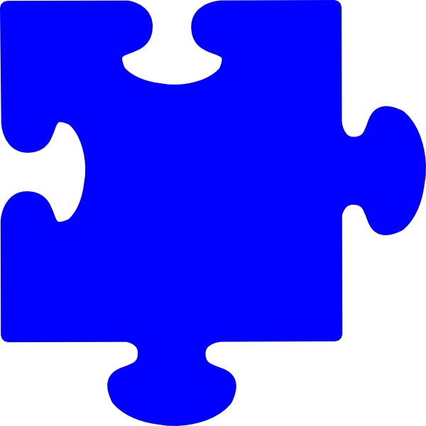 600x599 Blue Puzzle Piece Clip Art