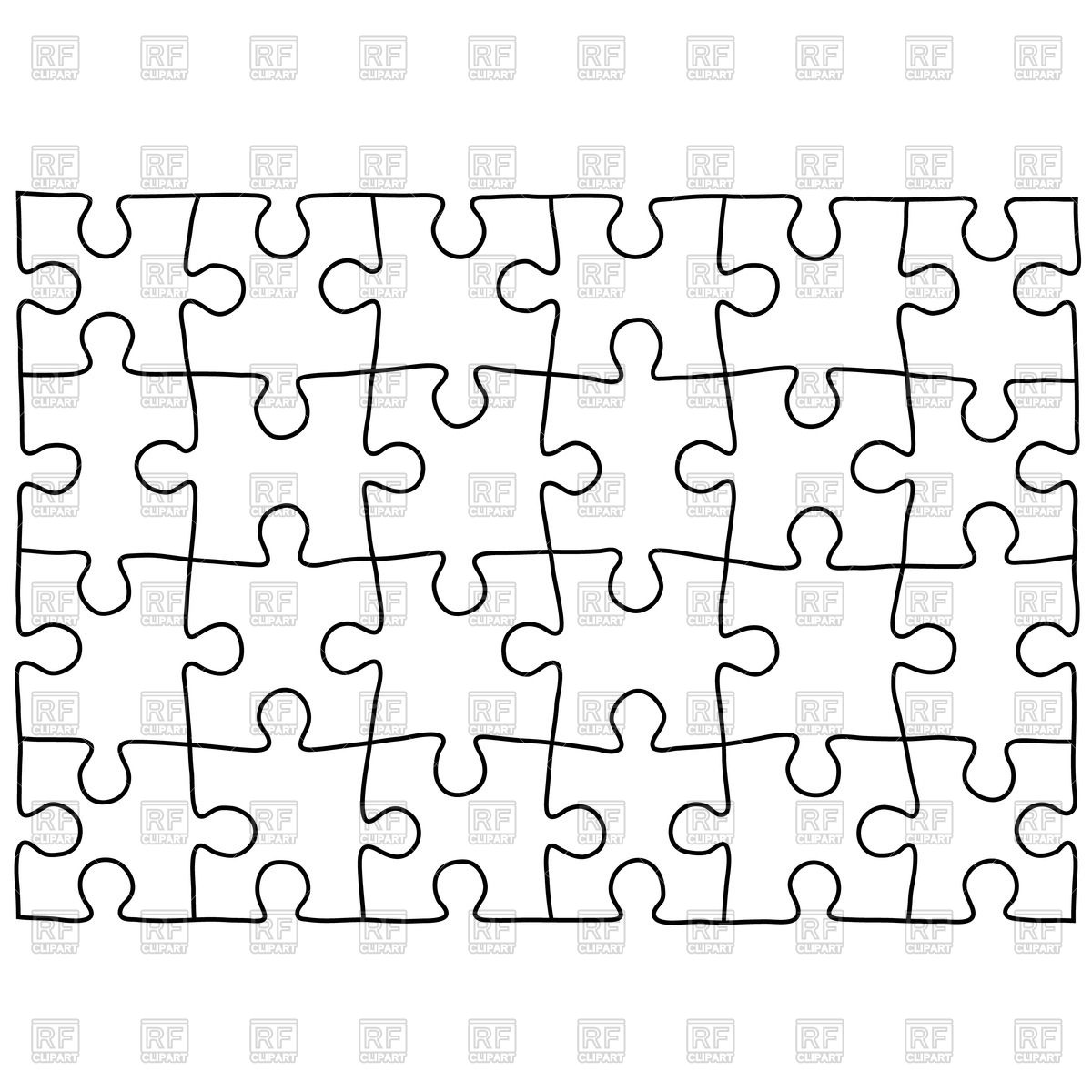 1200x1200 Jigsaw Puzzle Background Vector Image Vector Artwork Of
