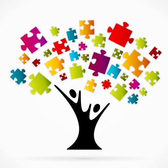 539x539 Puzzle With Tree Vector Free Download