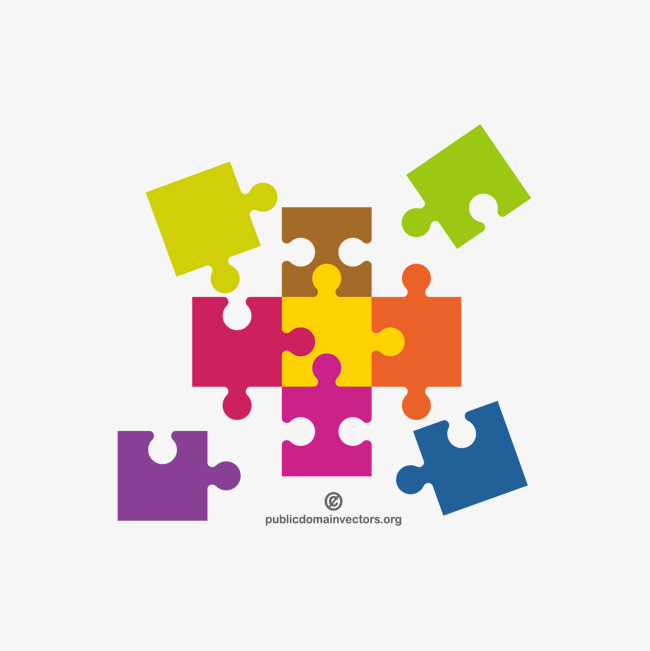 650x651 Vector Color Puzzle, Color Vector, Puzzle Vector, Vector Diagram