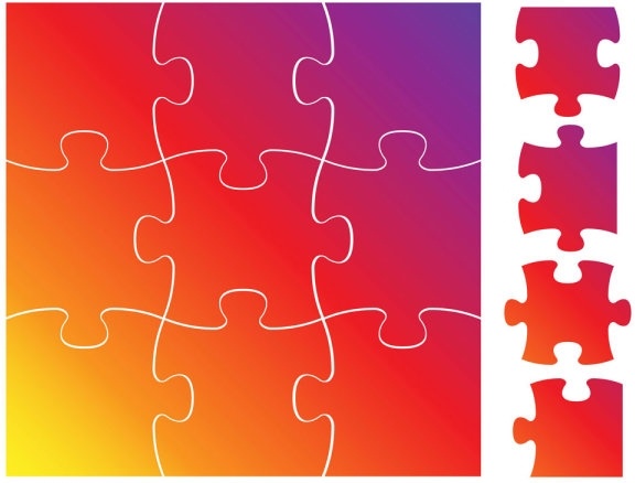 576x438 Brilliant Puzzle 03 Vector Free Vector In Encapsulated Postscript