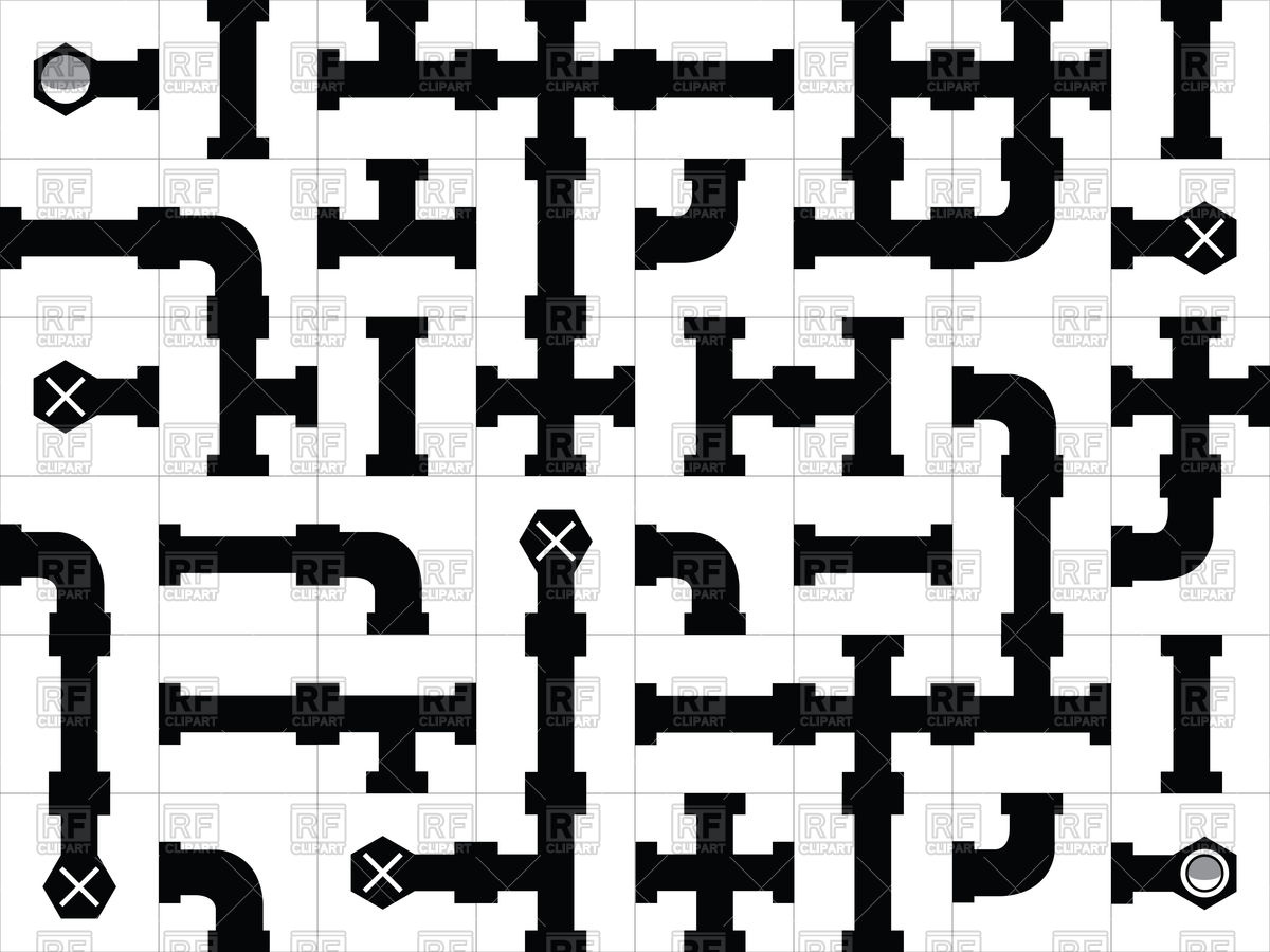 1200x900 Pipe Puzzle Game Vector Image Vector Artwork Of Design Elements