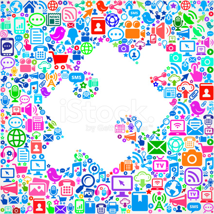 440x440 Puzzle Piece Modern Technology Royalty Free Vector Art Pattern