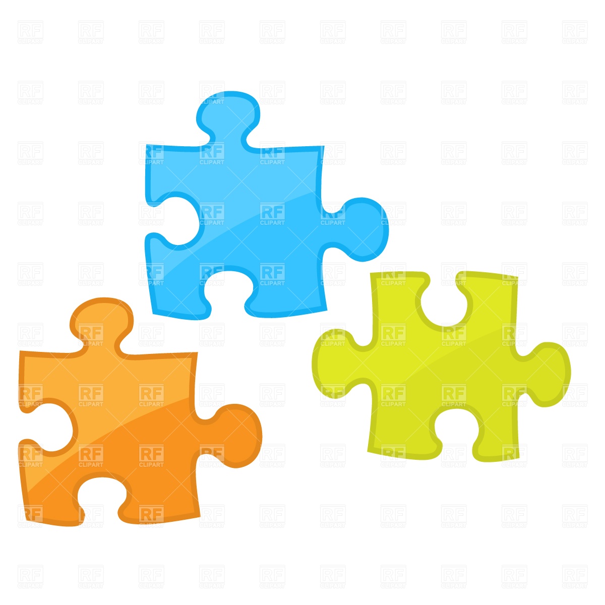 1200x1200 Puzzle Elements Vector Image Vector Artwork Of Signs, Symbols