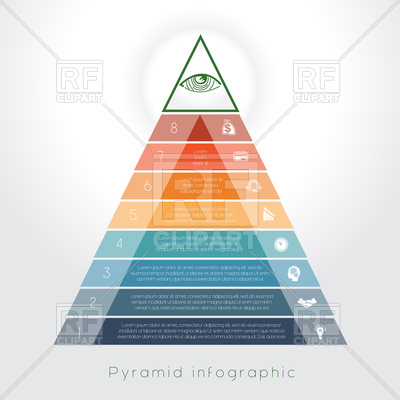 400x400 Infographic Colorful Pyramid Vector Image Vector Artwork Of